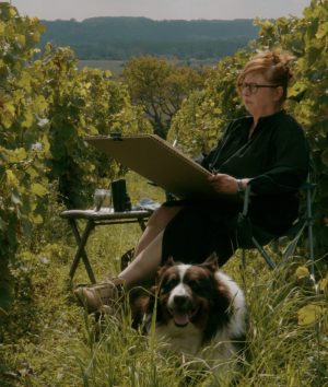 Peindre sur le motif : les vignes