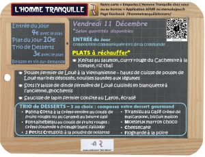 L’Homme Tranquille – restaurant solidaire