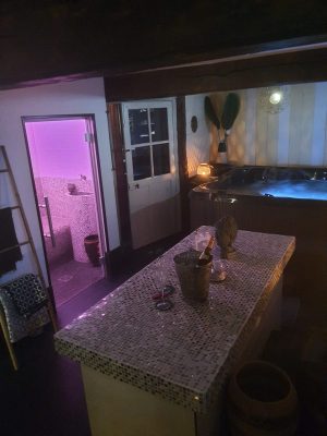 La chambre du Meunier – Moulin de Barutel avec spa et hammam