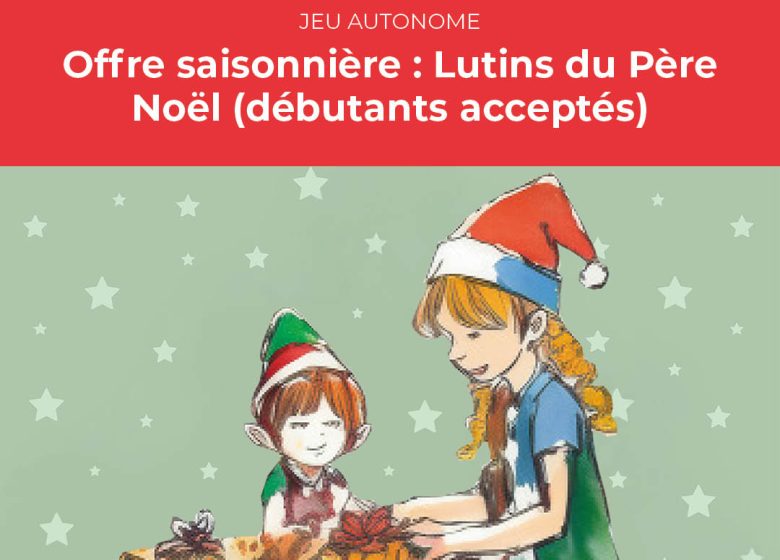 Offre saisonnière : Lutins du Père Noël (débutants acceptés)