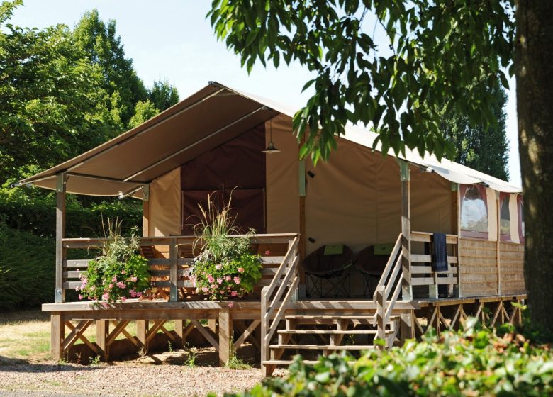 BUNGALOW TOILE CARAÏBES- CAMPING DES PORTES DU PERCHE