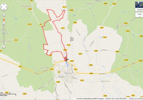 CIRCUIT VTT N°3 – ROUGE – DÉPART DE MAMERS