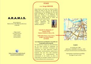 Association de Recherche en Arts Martiaux Internes en Sarthe – ARAMIS72