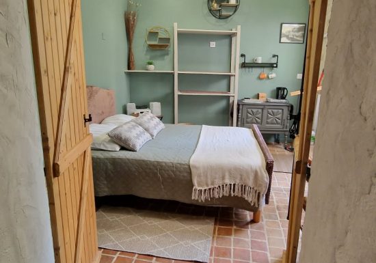 La chambre du Meunier – Moulin de Barutel avec spa et hammam