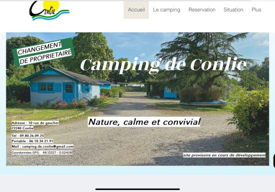 Pods au camping de Conlie