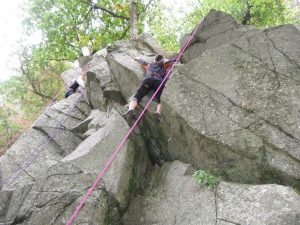 Rock climbing with Préférence Plein Air