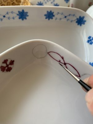 Initiation au décor sur porcelaine