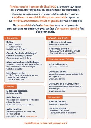 Biblis en folie avec la Médiathèque le Lien