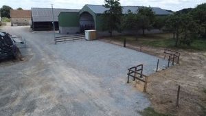 Aire de stationnement à la ferme