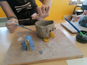 Les artistes à l’atelier