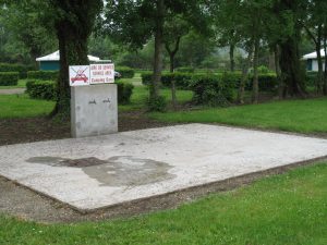 Motorhome service station in Val de Sarthe campsite