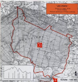 CIRCUIT VTT N°6 – ROUGE – “LES 3 PONTS”