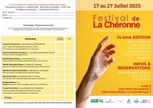 Festival de La Chéronne – Concert de Guitare, Saxophone, Piano & Musique de chambre