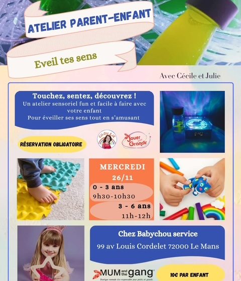 Atelier “Eveil tes sens”