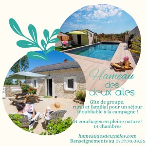 Gîte de groupe avec salle de réception
